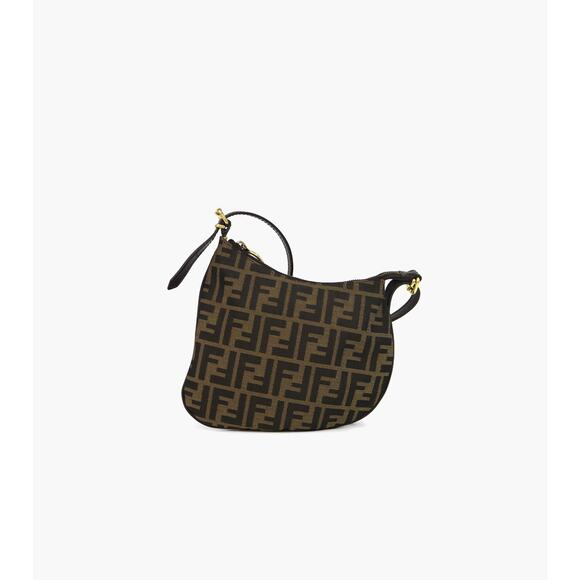 FENDI Zucca Oyster Shoulder Bag A-A14430 - Picture 1 of 11